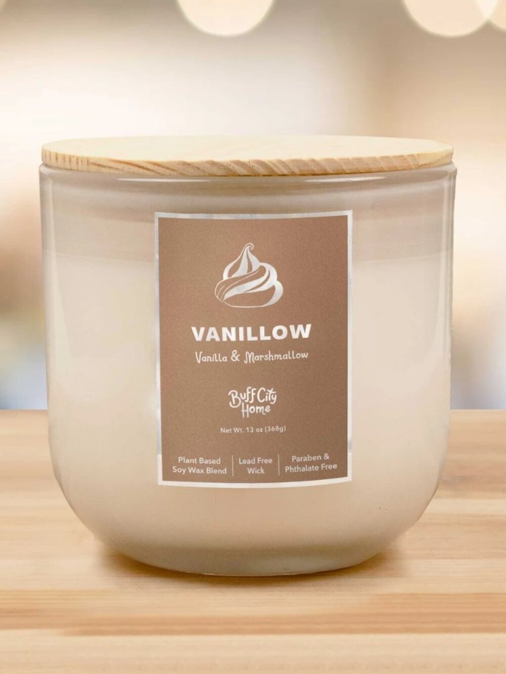 Buff City Vanillow 2-Wick Candle - NWOT -Never Used